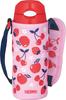 Thermos Water Bottle Vacuum Insulated Straw Bottle 400ml Pink Red Cold Storage Only FHL-402F PK-R