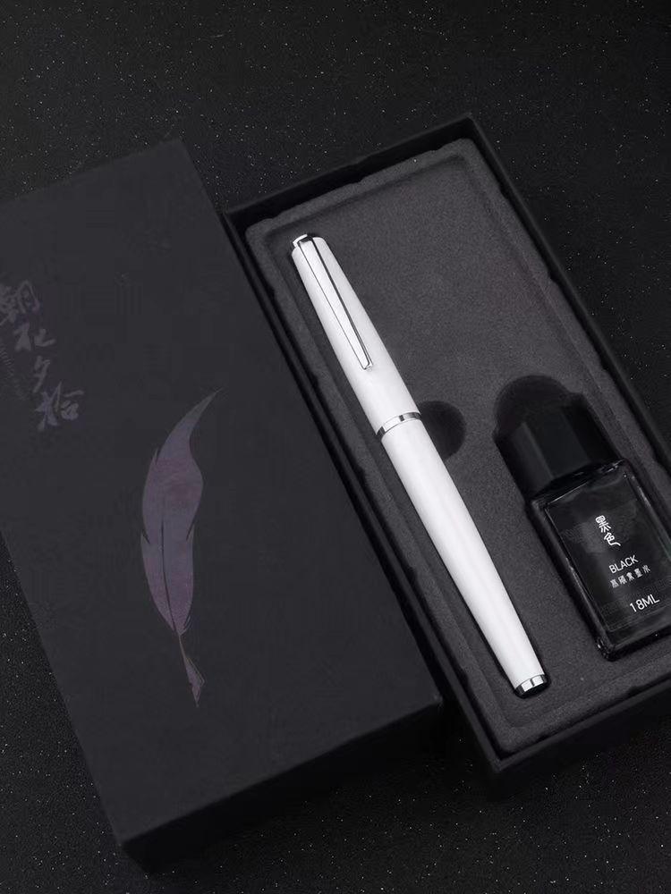 Классическая деловая перьевая ручка Signature с картриджем для практики каллиграфии - Подарочная ручка с гравировкой для студентов