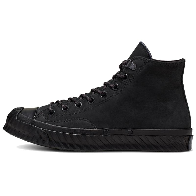Converse Chuck 70 1970-е годы HI Флис Удобные и Универсальные Высокие парусиновые Унисекс Черный Воин