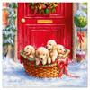 20 Serviettes En Papier 33 X 33 Cm Chiots De Noel