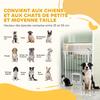 Dog Safety Gate, Extendable, 75-85 cm, Double Locking, Height 76 cm, White