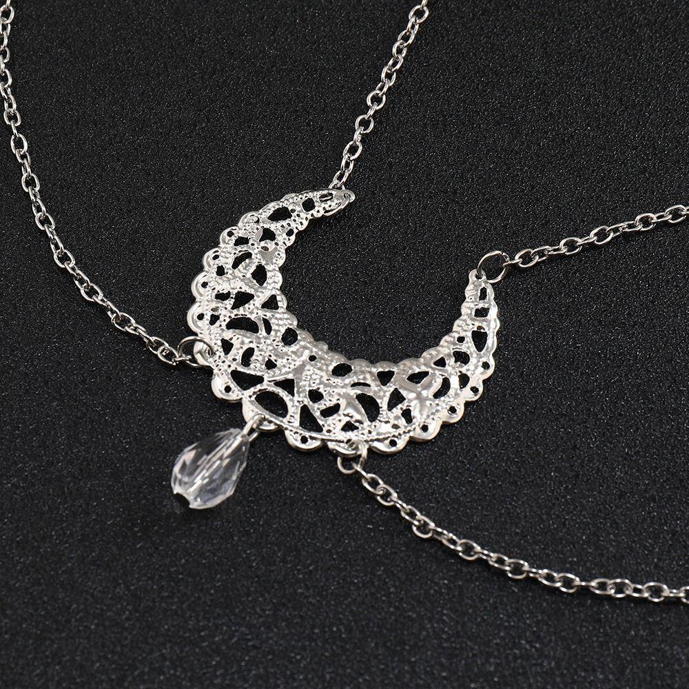 Waterdrop Rhinestone Bohemia Headbands Wedding Headbands Crystal Forehead Chain Women Head Chain