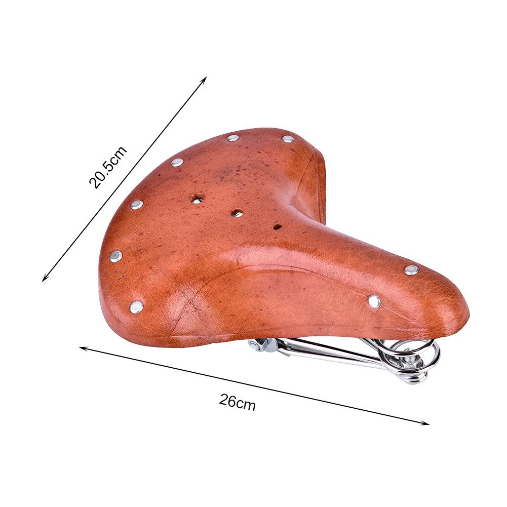 Vintage Mountain Bike Saddle with Shock Absorbing Springs, Ergonomic Wide Design for   Standard Posts, Crafted with   Lasting Comfort and R