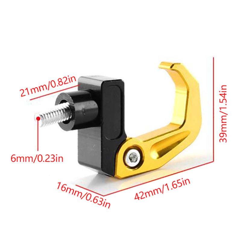 Складной крючок из алюминиевого сплава для руля, крючок, держатель шлема, хранение багажа, модифицированные аксессуары для мотоцикла