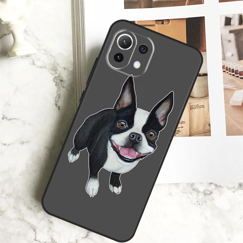 Boston Terrier Dog Case For Xiaomi 14 Pro 13 Ultra 11T 12T 13T 12 Lite POCO X6 Pro M6 X3 X4 X5 M5s F3 F5 Cover
