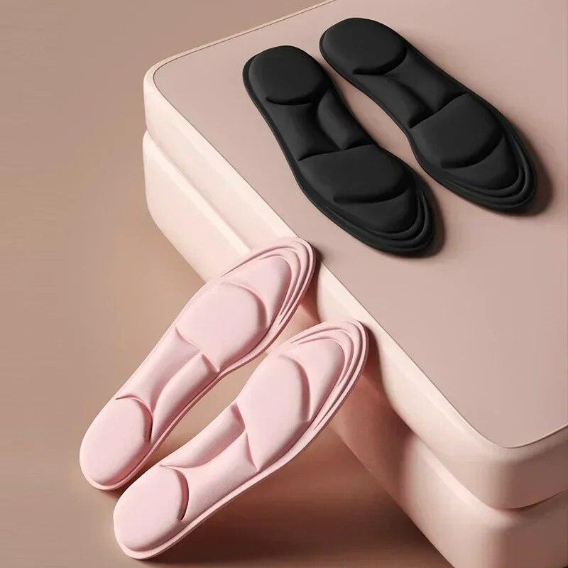 2 пары 5D массажных стелек с эффектом памяти для спорта, дышащая подушка для мужчин и женщин, ортопедические стельки с поддержкой свода стопы, ортопедические стельки для ухода за стопой