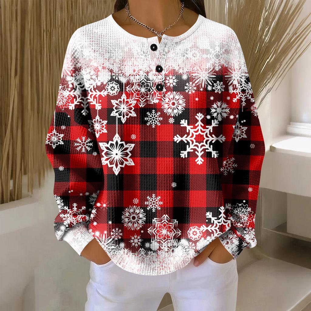 Women's Casual Shirts Long Sleeve Tops Button Up V Neck Loose Knit Fall Favorites For Women