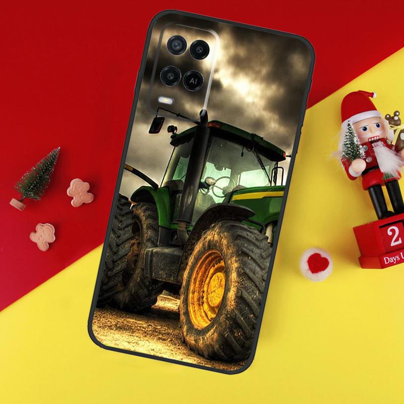 Farm Vehicle Tractor For OPPO A53 A5 A9 A38 A78 A58 A79 A15 A17 A57 A77 A16 A76 A96 A52 A72 A94 A74 A54S Case