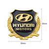 3D Metal Styling Car Decal Car Badge Tail Badge Decorative Sticker Fender Emblem For Hyundai Genesis I10 I20 I30 I40 IX20 IX35 MM16