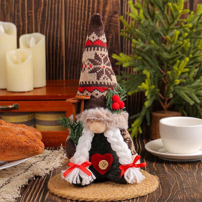Рождественские подарки Навидад Санта Безликие гномы Куклы Рождественские украшения Домашняя вечеринка Рождественский декор елки Украшения Новый год