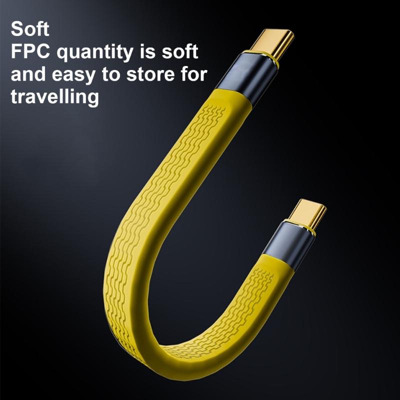 Универсальный USB 4 Кабель Type C для 40 Гбит/с Высокоскоростная передача данных Быстрая доставка питания до 240 Вт Совместим с Thunderbolt3/4