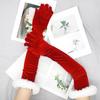 1 Pair Adult Cosplay Santa White Cuffs Keep Warm Mitten