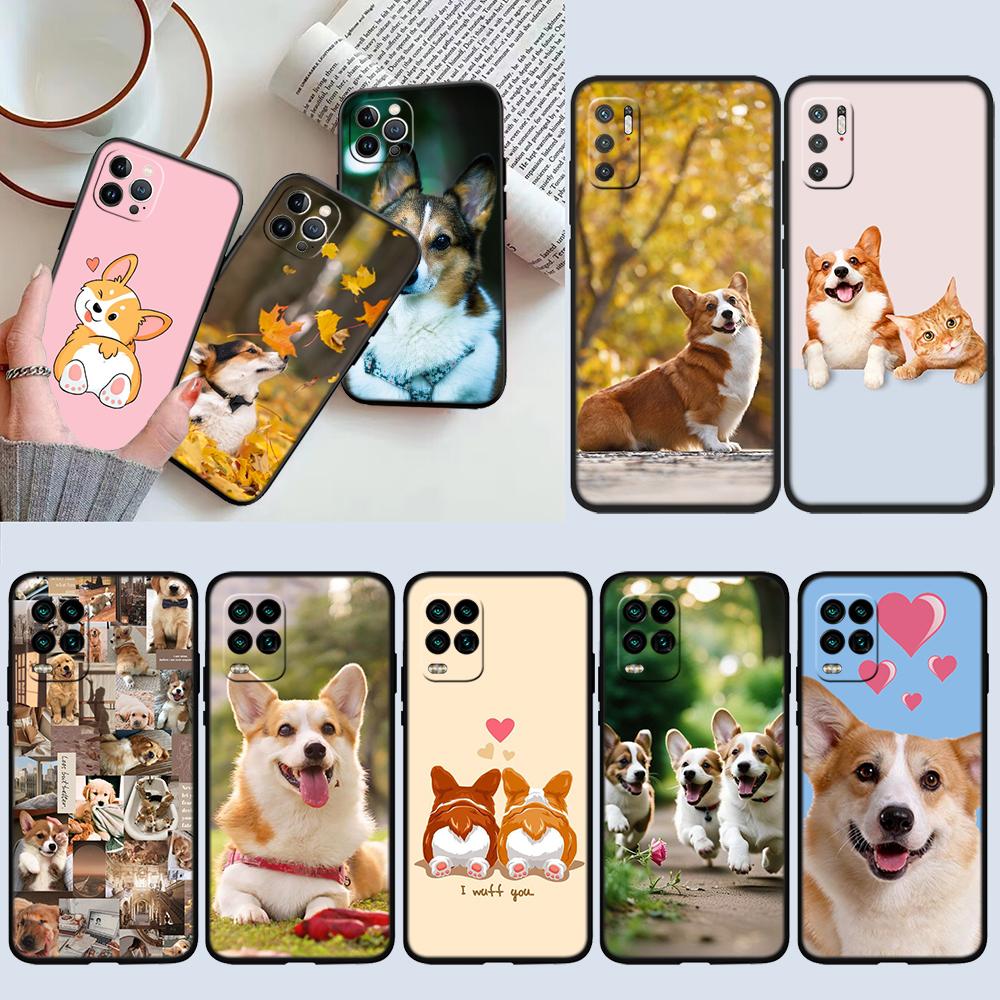 UP23 Cute Corgi dog Phone Case for Samsung Galaxy A11 A12 A13 A15 A52S A53 A55 A56 A70 A71 A72 A73 F06 F16 F56 S10 Plus S10e