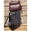 Men's Backpack Travel Laptop Genuine Goat Leather Vintage Bag Free Camera Bag