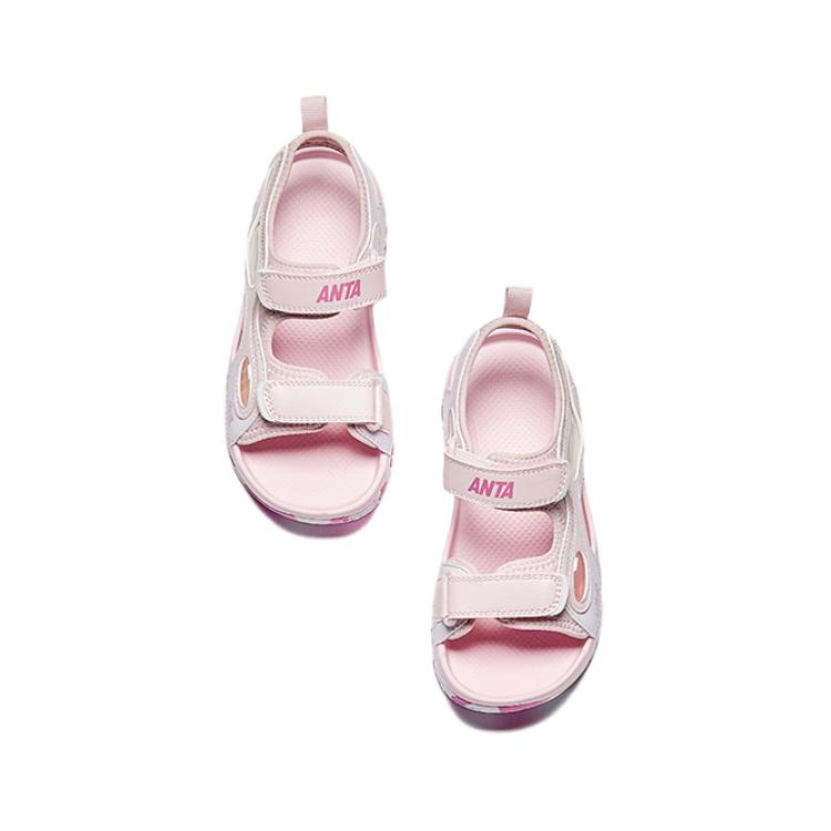 Anta Дышащие простые прочные детские сандалии детские сандалии розовые 322439972-1