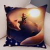 Little Prince Cushion Cover Decor France Anime Cartoon Print Pillow Case for Sofa Home Children Room Soft Plush Throw Pillowcase