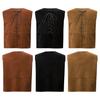 Kids Boy Girl Medieval Vest Lace Up Steampunk Renaissance Waistcoat Top Halloween Costume