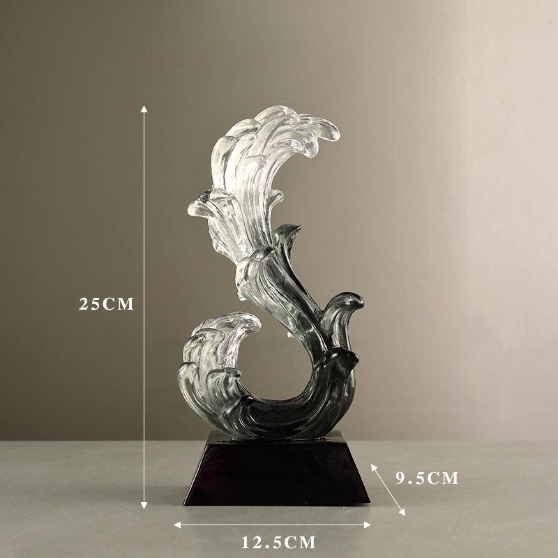 Light Luxury Transparent Wealth-winning Elephant Ornaments TV Cabinet Wine Cabinet Entrance Living Room Decorations Booming Gift