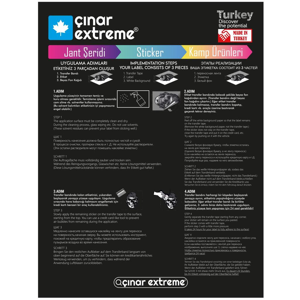 Пометить Красный Клетчатый Шлем Мотоцикл Наклейки Набор CinarExtreme