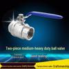 304 Stainless Steel Heavy Duty Two-Piece Ball Valve with Internal Thread