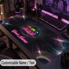 Large Mouse PadGreen Day Custom Name Text Personalized Desk Mat Non Slip Gaming Pad