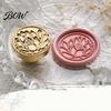 Envelope Sealing Stamp Wax Seal Stamp, Vintage Plant Pattern Head, Durable Journal Decoration Copper Head Replacement, for And Greeting Cards