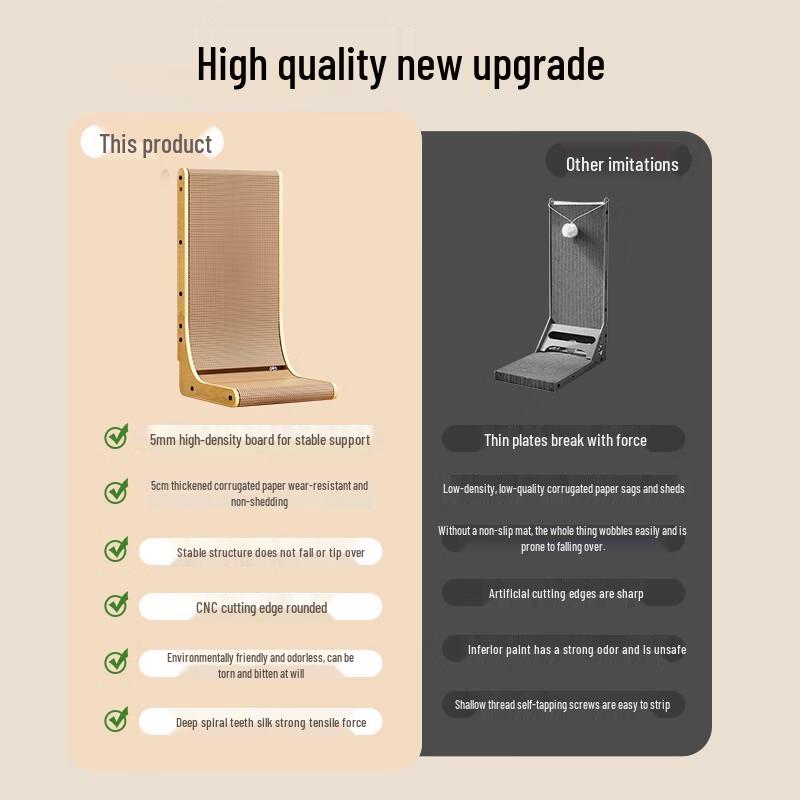 Jingzhou L-Shaped Vertical Cat Wall Scratcher