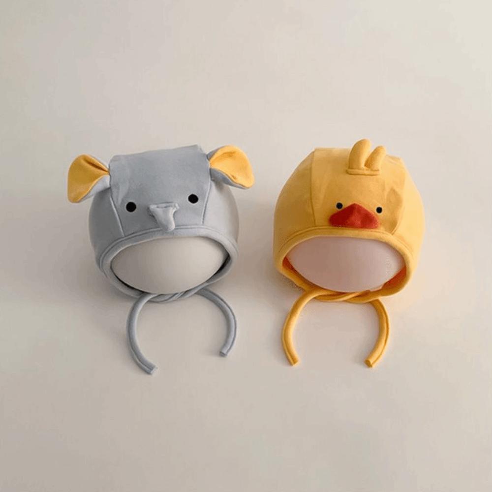 Cartoon Animals Kid Ear Protection Hat Soft Baby Winter Plush Hats For 8-18 Months