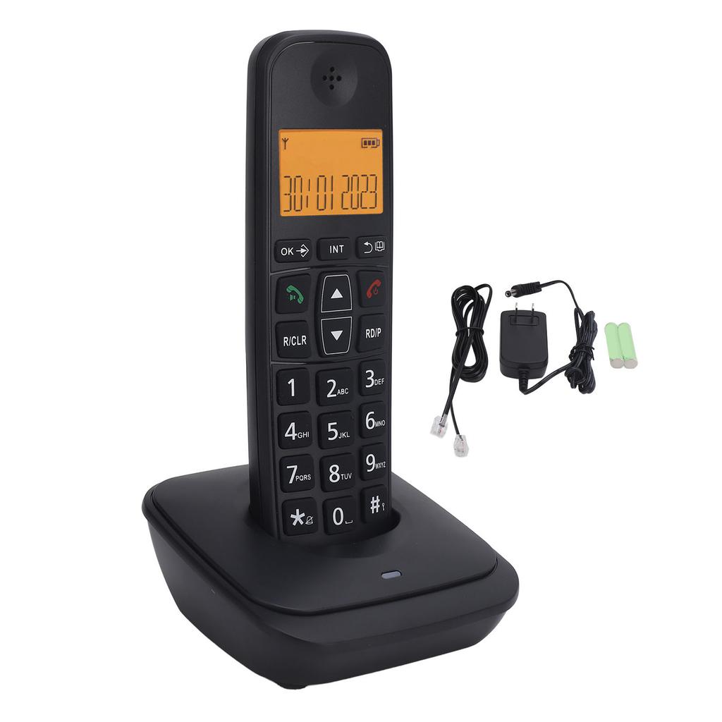 Cordless Phone Full Duplex Speakerphone Big Button Call Blocking LCD Backlit Screen Caller ID