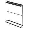 Yamazaki Jitsugyo 5577 Side Hang Bath Towel Hanger Slim Black W65XD15XH75cm Tower Towel Hanger Clothesline Approx.