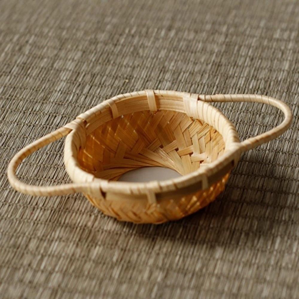 Traditional Tea Strainer Japanese-style Bamboo Rattan Tea Scoop Tea Filter Tea Leak Tea Room