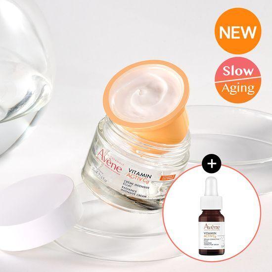 Avene Vitamin Active VACg Cream 50ml (+ Vitamin Cg Active Serum 10ml) *Glow *Antioxidant