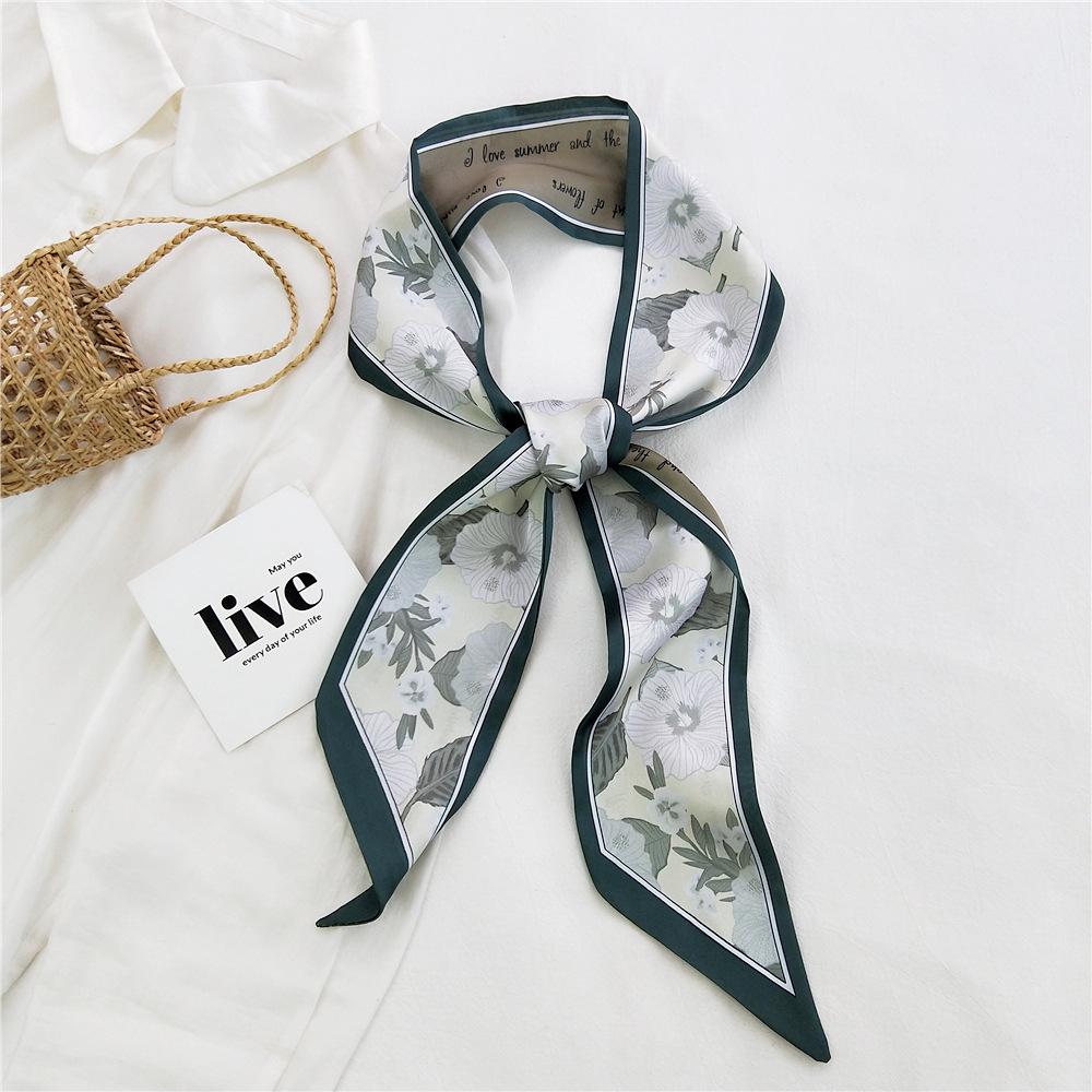New Scarves Silk Scarves Women'S Spring And Autumn Season Long Decorative Professional Scarves Summer Thin Styles Paired With Shirts Stylish