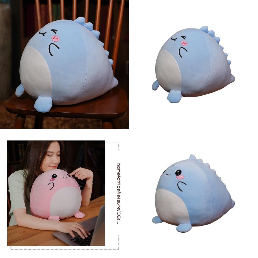 Плюшевая игрушка Squishmallow Динозавр Супермягкий короткий плюш Синий/розовый 20см/7.87дюймов
