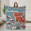 Zootopia Blanket  Flannel Funny Warm Throw Blankets for Coverlet  Winter
