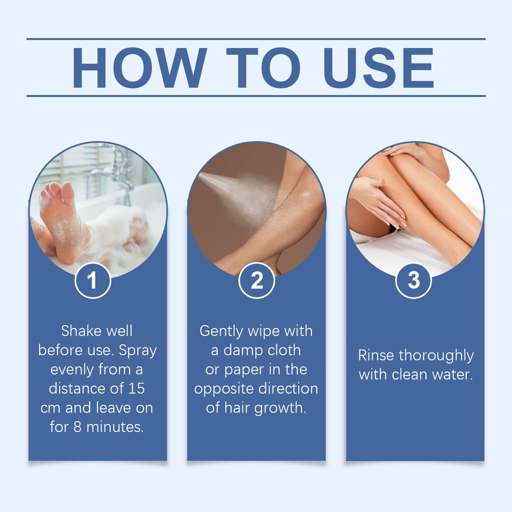 Спрей для ухода после эпиляции нежный и не вызывает раздражения, увлажняет, разглаживает кожу тела и успокаивает раздражение. 100мл