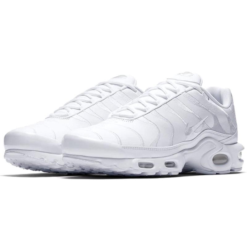 Nike Кроссовки Air Max Plus Triple White Повседневная обувь AJ2029-100