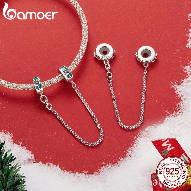 BAMOER S925 Серебро Рождественская Снежинка Снеговик Шармы Подходят для Оригинального Браслета DIY Шарм Bamoer для Изготовления Ювелирных Изделий Рождественский Подарок