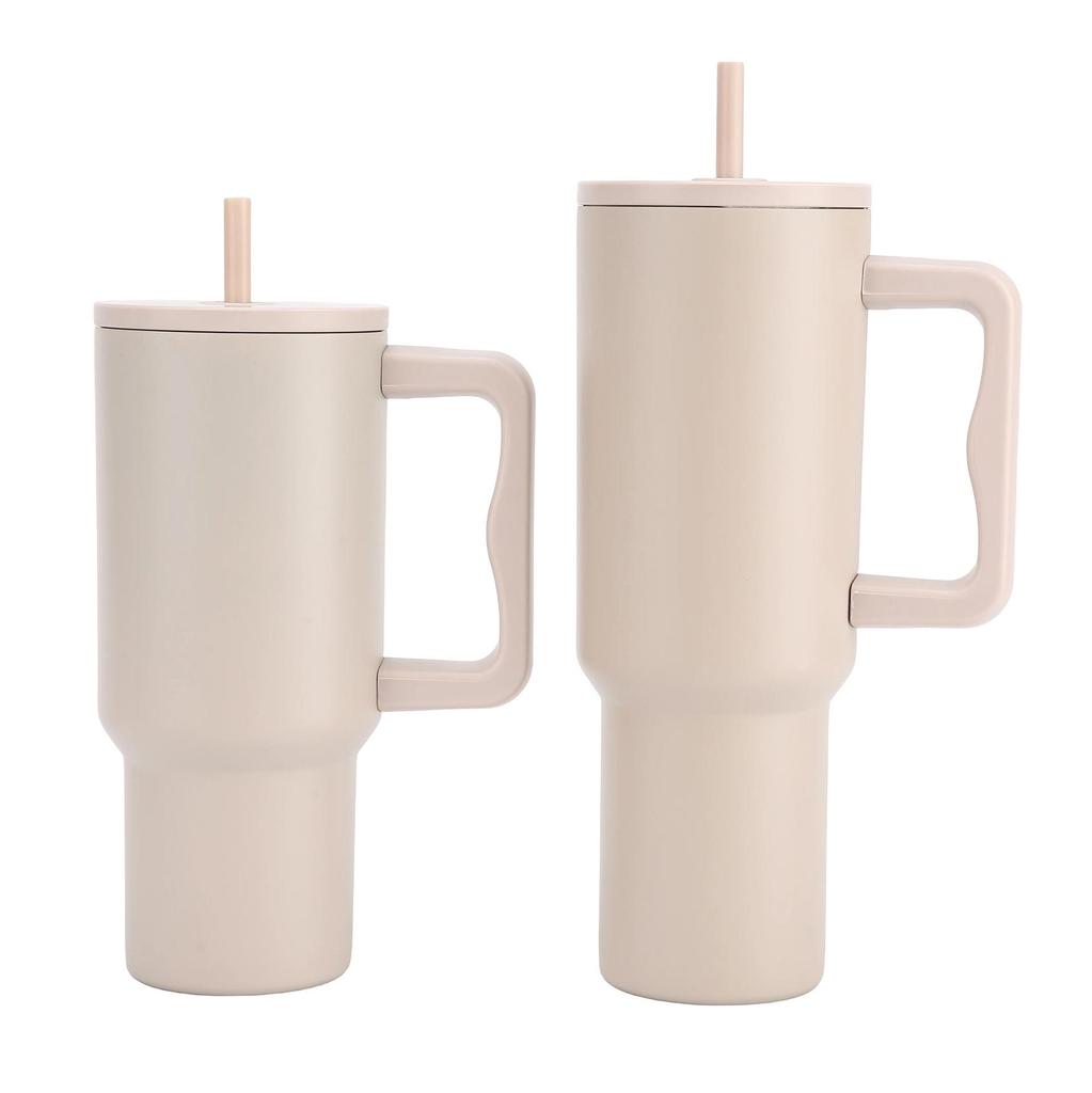 Large Capacity 30oz/40oz Ice Buster Cup - 304 Stainless Steel Outdoor Straw Cup for Car