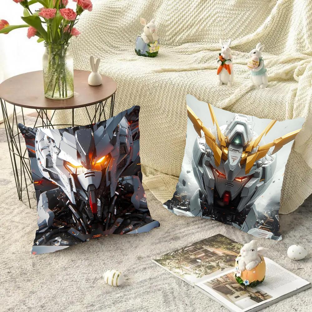 Игровой чехол для подушки G-Gundam Квадратная подушка Спальня Диван Подушка для отдыха и комфорта Автомобиль Гостиная Домашний декор