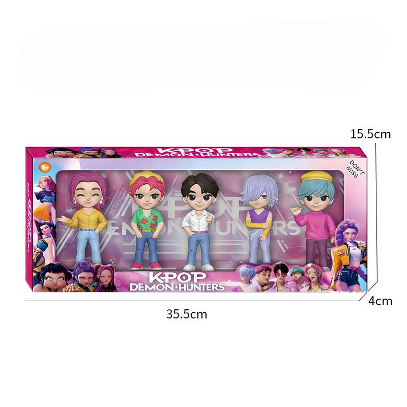 Cute Toys Kpops Demon Hunters Figure Rumi Zoe Mira Anime Polyvinyl Chloride Character Collection Desktop Trinkets Childrens Gift