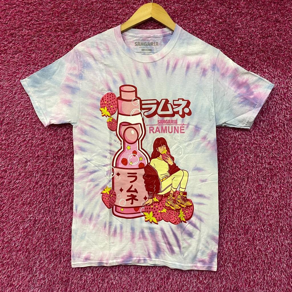 Футболка с tie-dye принтом Sangaria Ramune Клубника