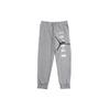 Logo Print Warm Cuffed Joggers Men Bottoms Gray AR0032-091