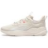 Li Ning Flow Cloud Fabric Synthetic Leather Shock Absorption Non-Slip Wear-Resistant Low-Top Casual Shoes Women Casual Shoes Pearl-White AGLS060-1