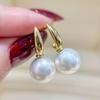 S925 Sterling Silver Stud Earring Mounts for 8-13mm Round Pearls 22180