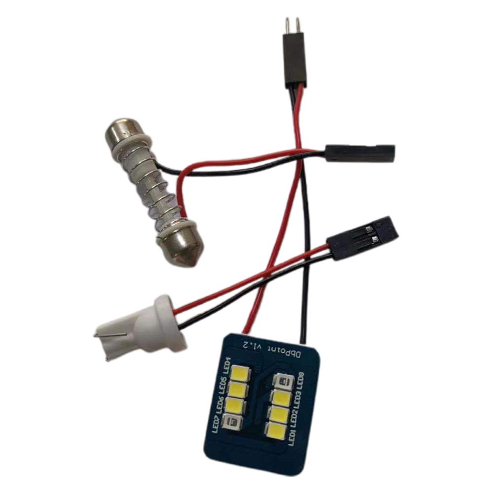 Автомобильная светодиодная панель Синий Белый Автомобильная лампа для чтения карты Фестон 12 В Лампа Адаптер Авто с цоколем T10 Салон G6E6