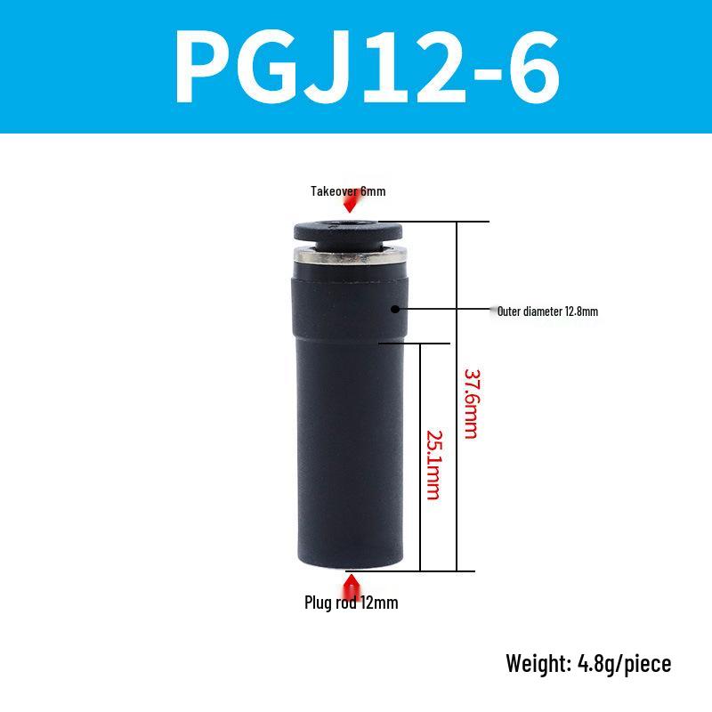 Elbow Pipe Plug Reducer Bush PGJ6-4 8-6 12-6 16-10 Blue-Black-White Male-Female