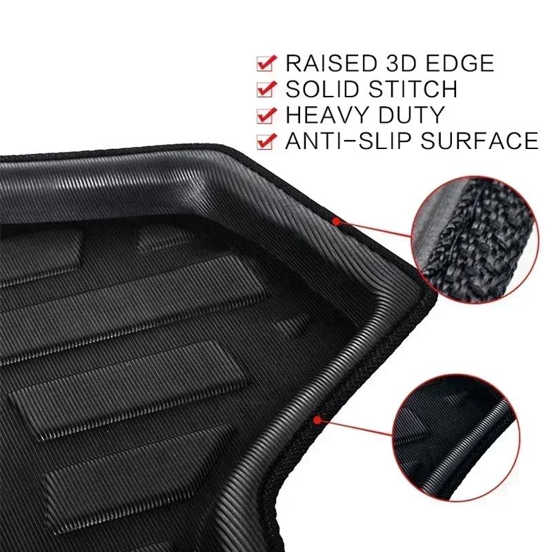 Car Rear Trunk Mat for Toyota RAV4 XA50 50 2019-2025 Luggage Liner Tray Parts Waterproof Anti-slip Tray Floor Pad Accessories