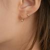 LUNNE 14k Double Ball Line Piercing (14k Gold) #PI12