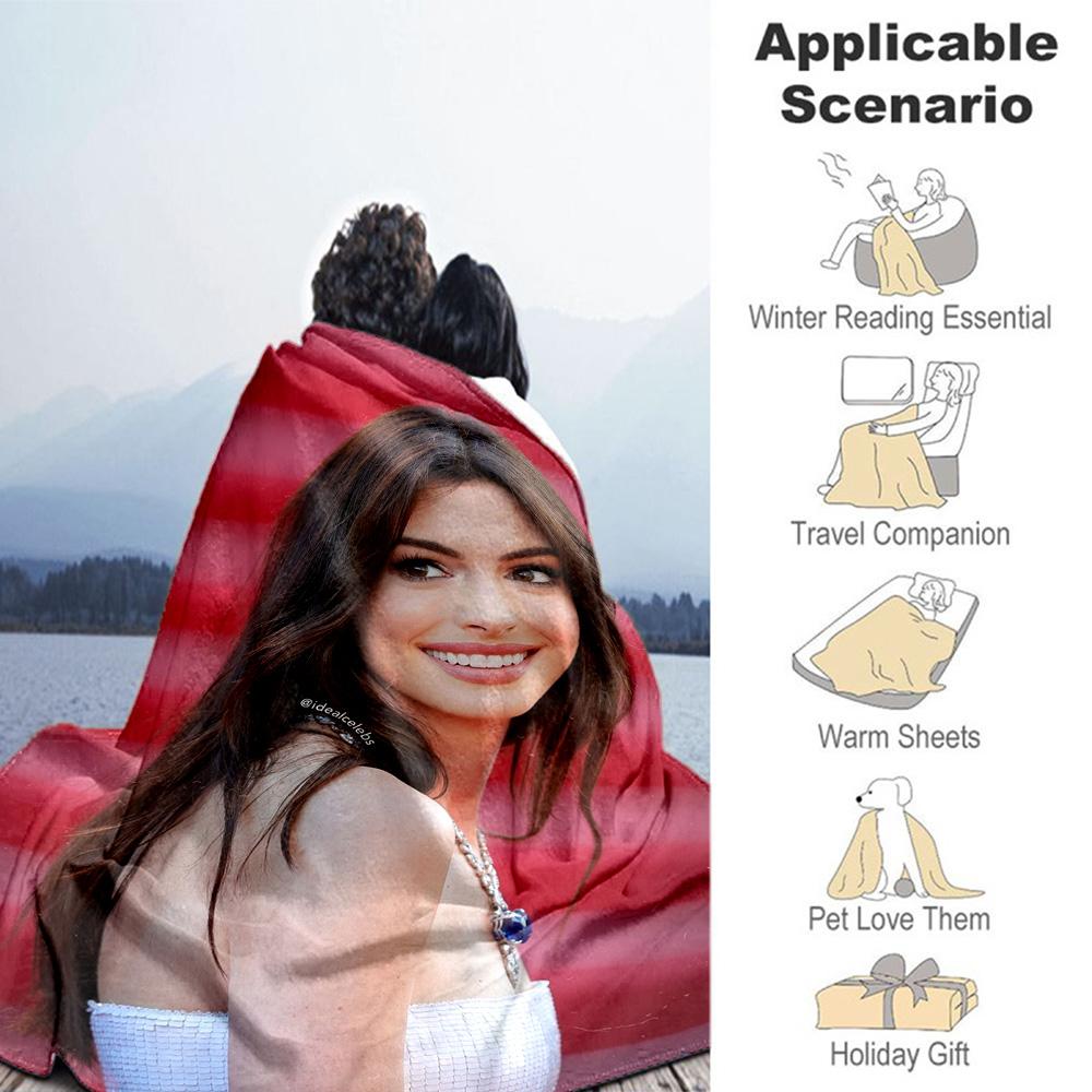 Customize Photos Personalized picture Blanket Lightweight Personalized Blanket Warmthful Decor for Picnics Bed Bedding Office Chair for All Occasions